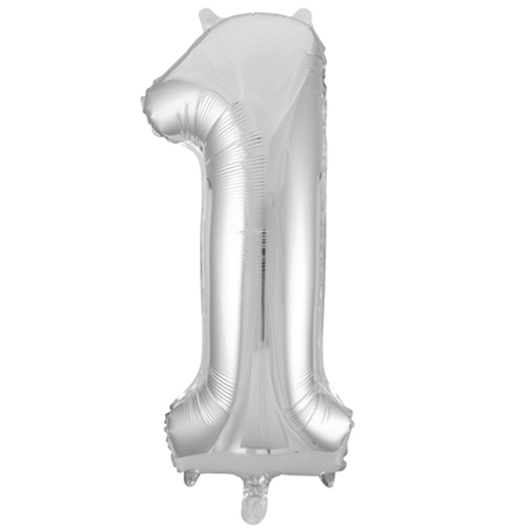 Folieballong Siffra Silver 86 cm - 1