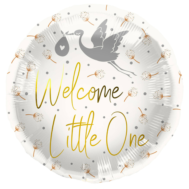 Folieballong Welcome Little One Med Storken