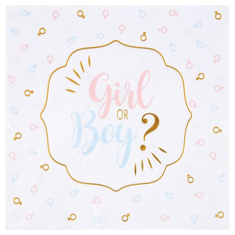 Girl Or Boy Servett 20-pack
