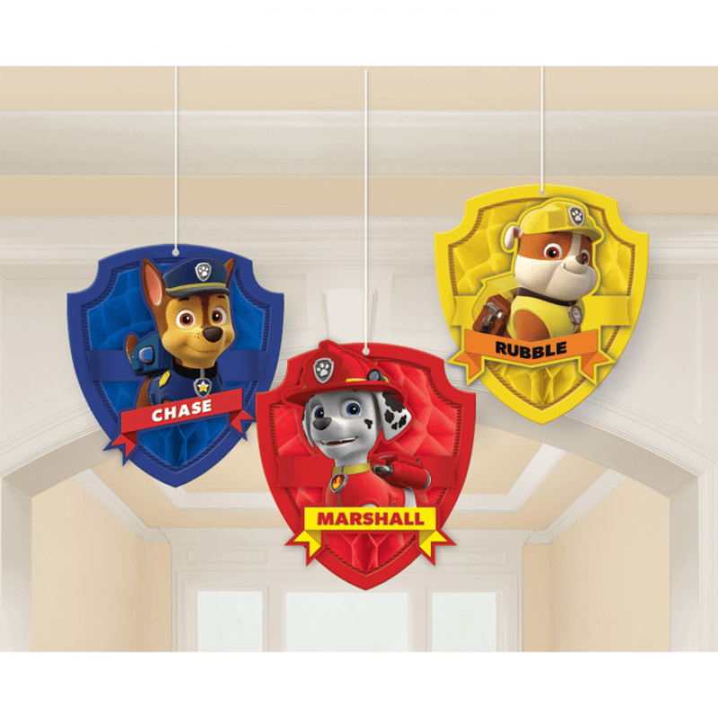 Hängande dekoration Paw Patrol 3 stora delar