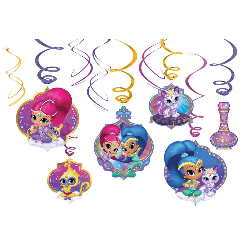 Hängande dekoration Shimmer & Shine 6 delar