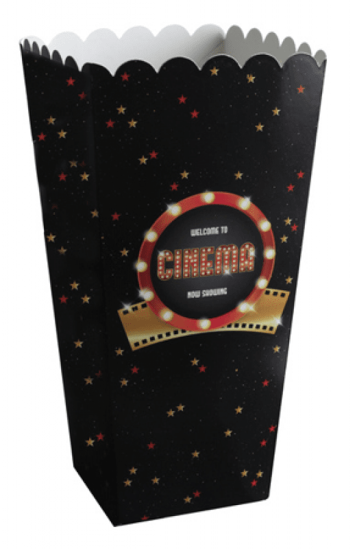 Hollywood / Filmkväll popcornbehållare 8-pack