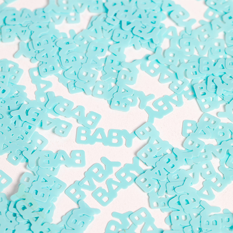 Konfetti Blå "BABY" 14g