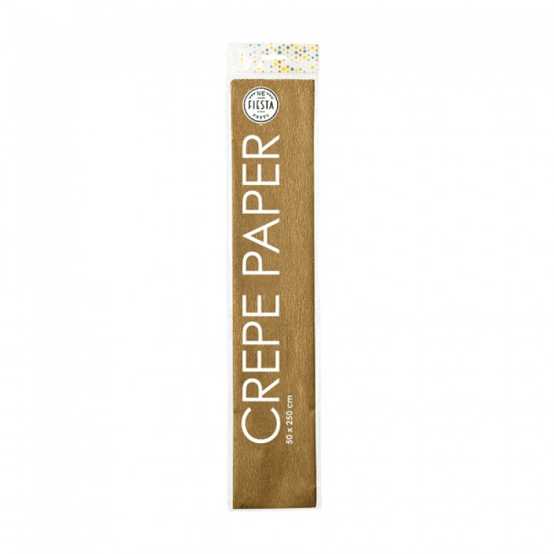 Kräppapper 50x250 cm - guld