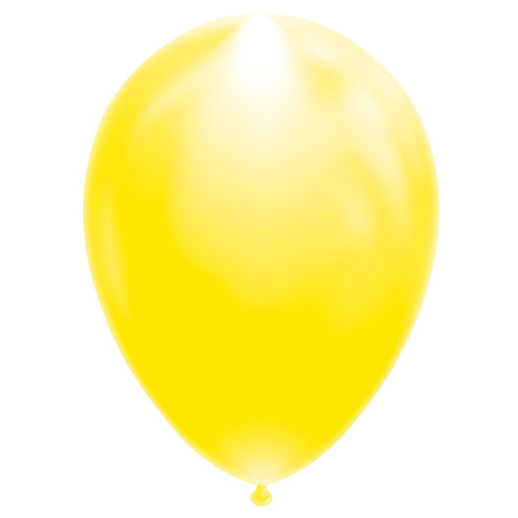 LED Ballonger Gul 30 cm 5-pack