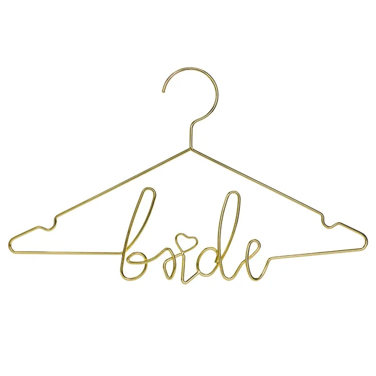 Metall Galge "Bride" Guld 45x27cm