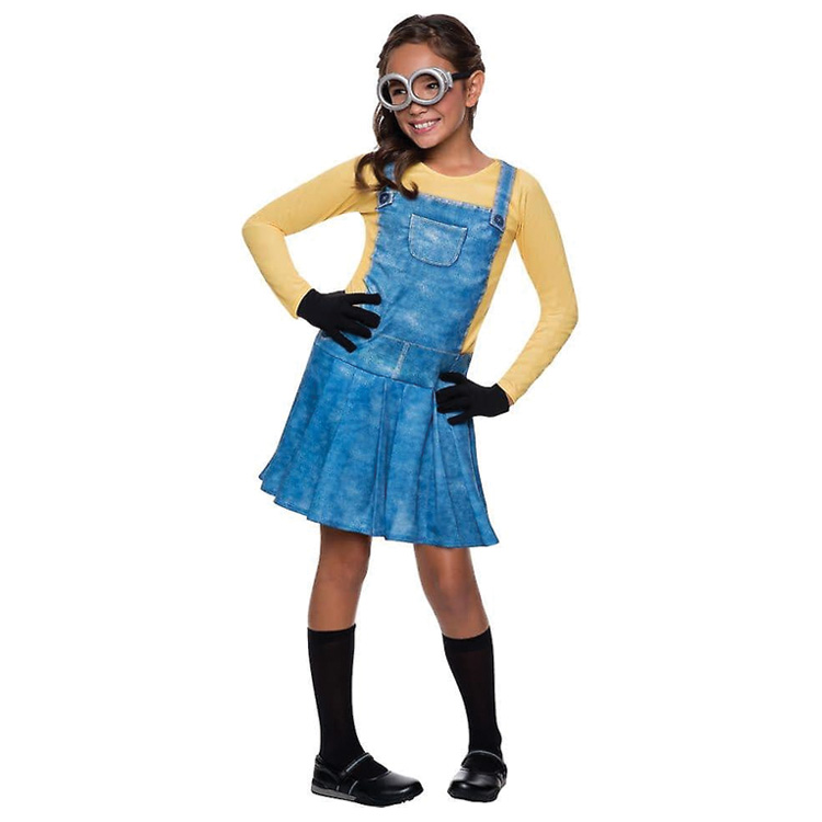 Minion Klänning Barnmaskeraddräkt S