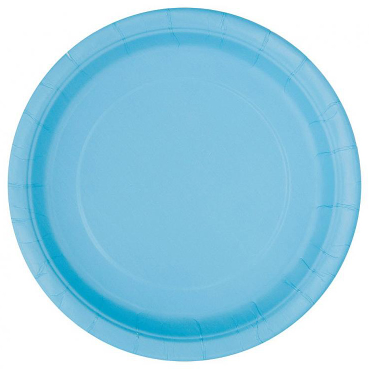 Pappersassiette Ljusblå 18cm 8-pack