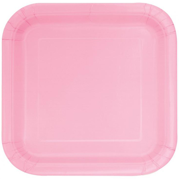 Pappersassiette Ljusrosa 18cm 16-pack