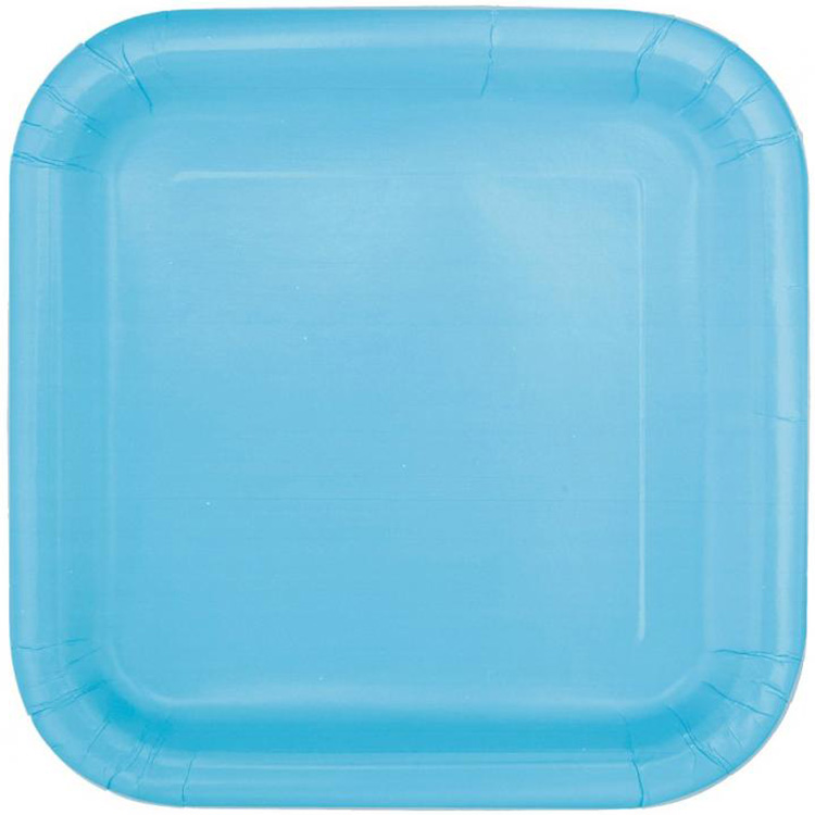 Papperstallrik Ljusblå 23cm 14-pack