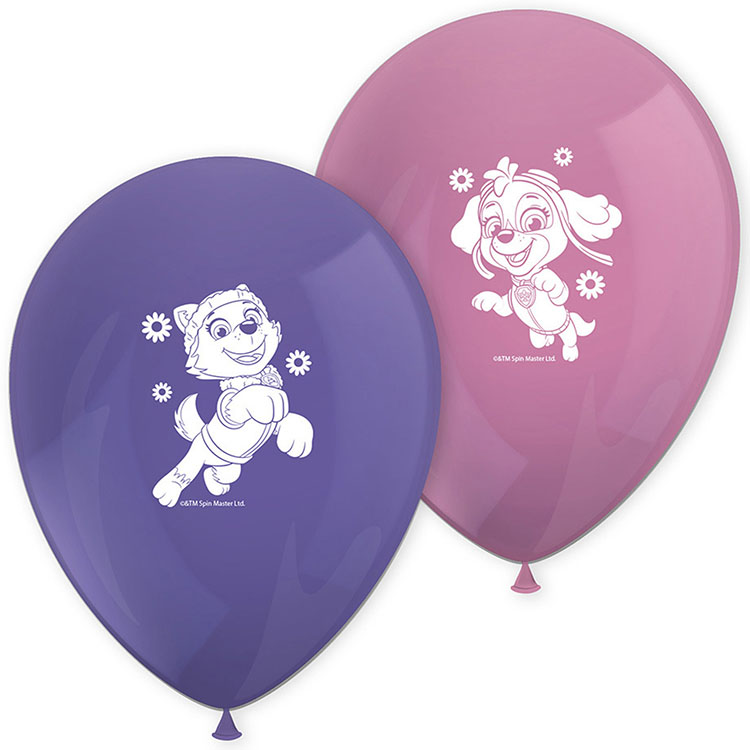 Paw Patrol Skye & Everest Ballonger 8-pack
