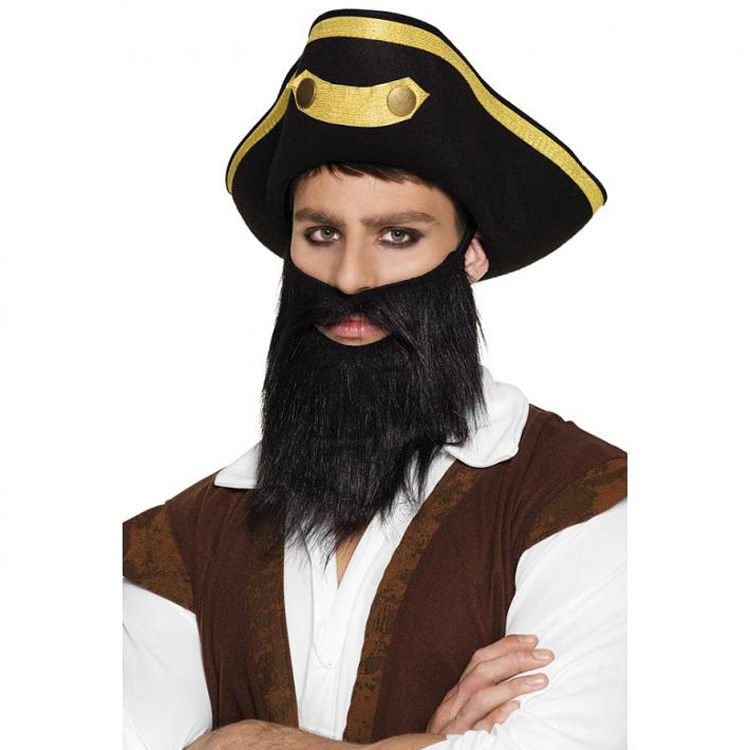 Piratskägg Svart