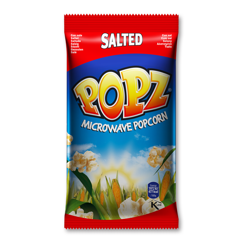 Popz Micropopcorn Salt 3st 90 grams påsar