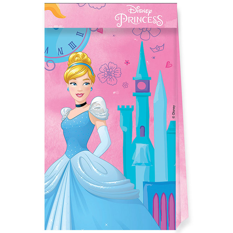 Prinsessor "Live Your Story" Papperspåse 4-pack