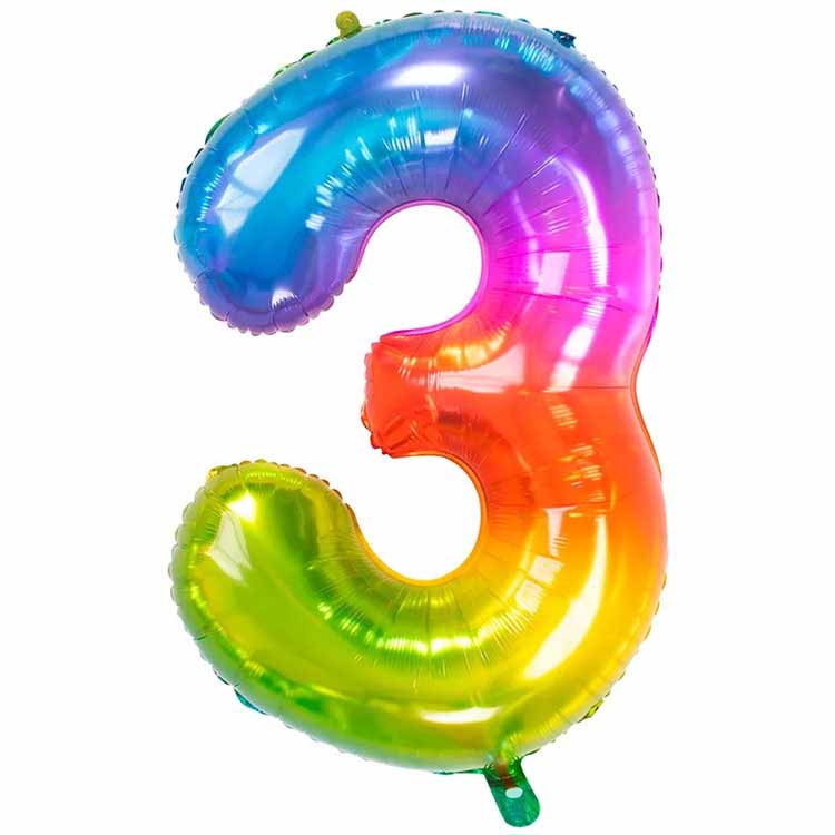 Sifferballong Yummy Gummy 81 cm "0-9" Siffra 3