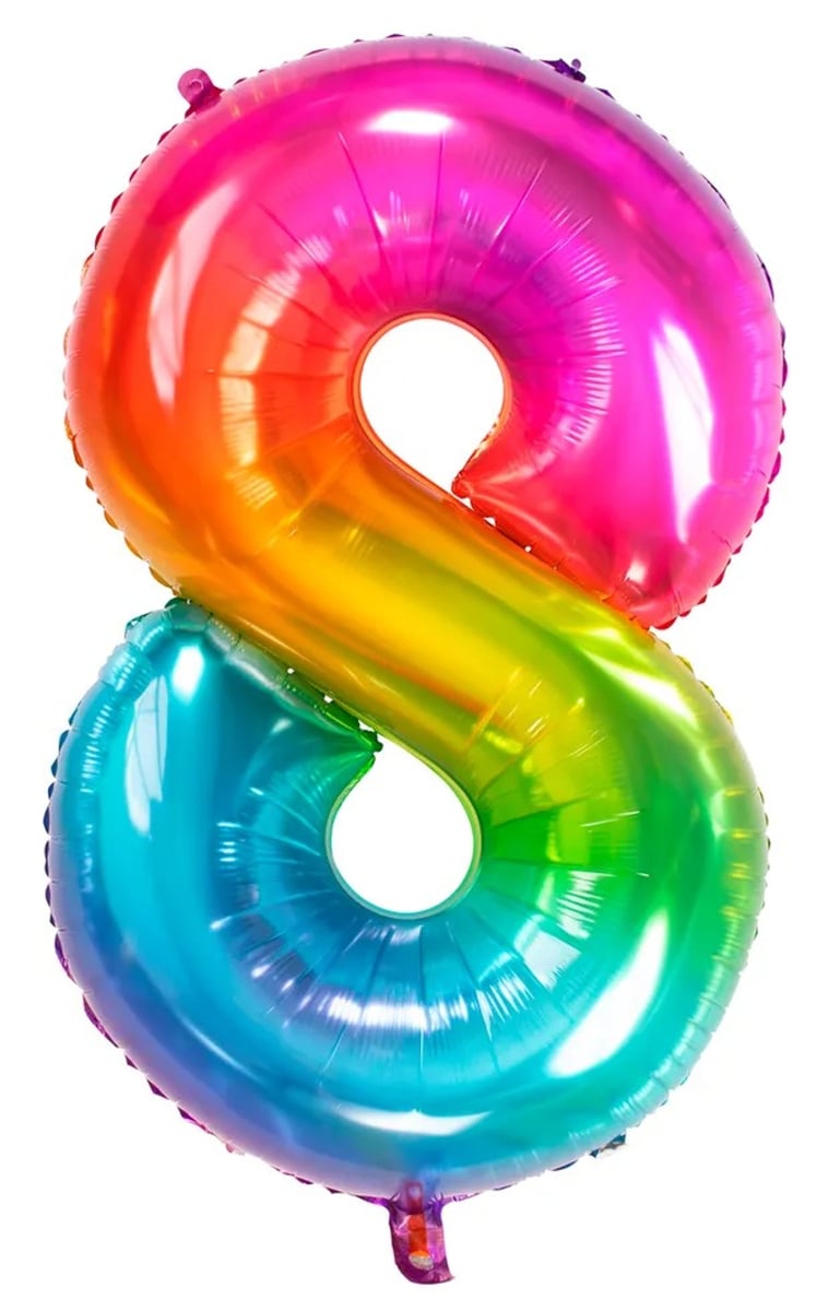 Sifferballong Yummy Gummy 81 cm "0-9" Siffra 8