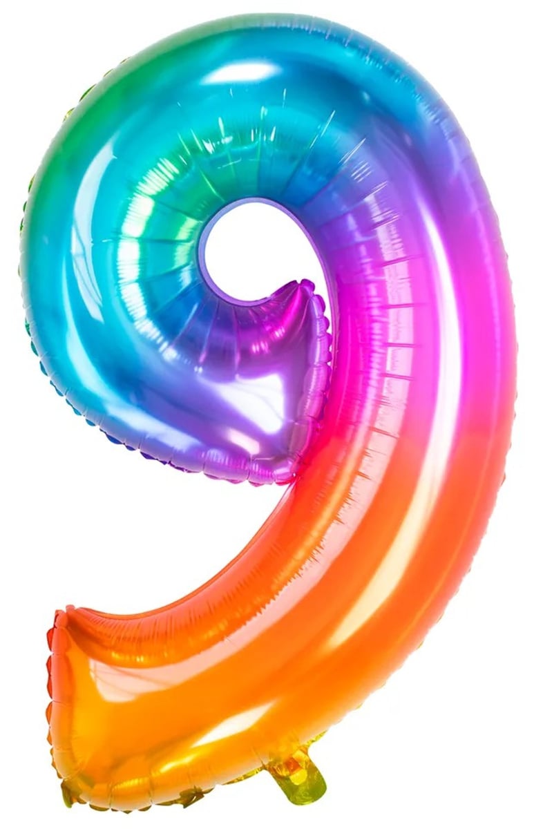 Sifferballong Yummy Gummy 81 cm "0-9" Siffra 9