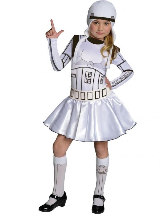 Star Wars Stormtrooper Barnmaskeraddräkt Flicka L