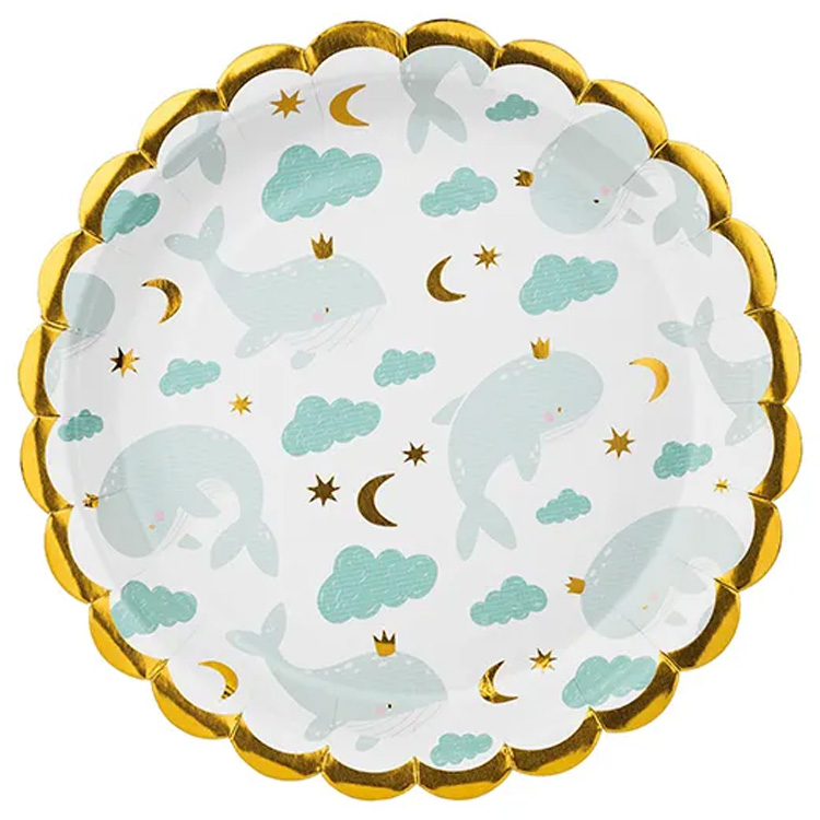 Val Baby Shower Pappersassiette 18cm 6-pack