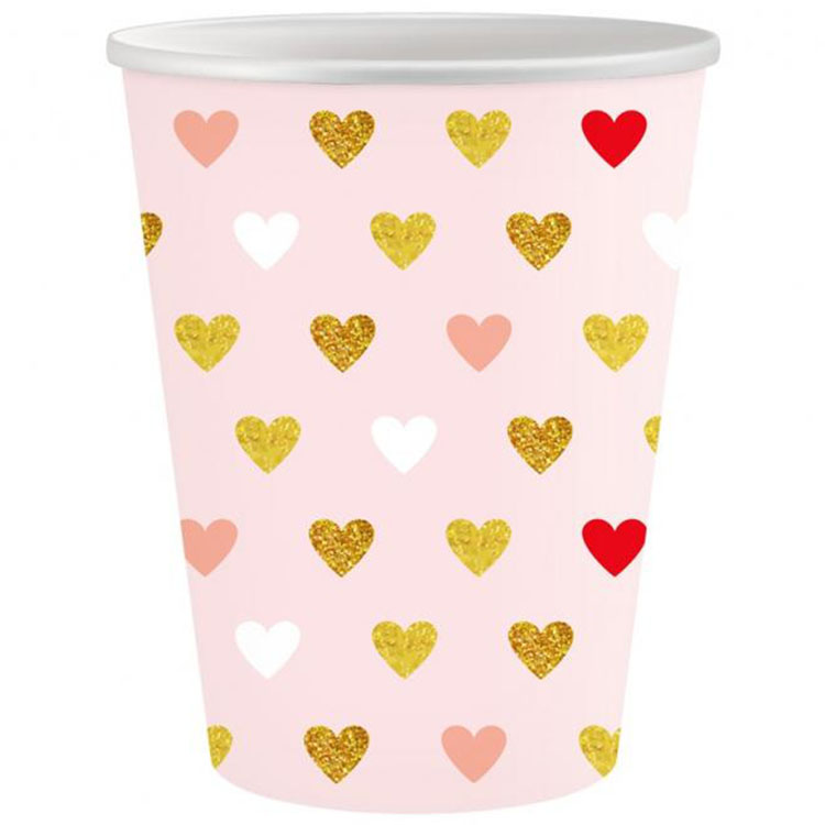 XOXO Collection Pappersmuggar Rosa 6-pack