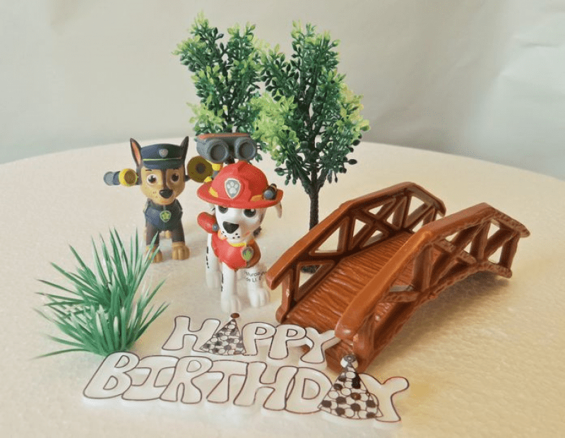Tårtdekoration Paw Patrol - 8 delar