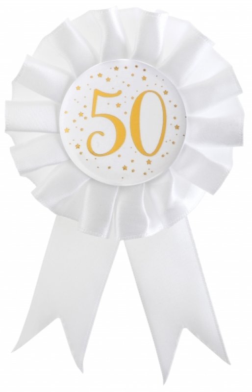 Rosett Vit & Guld 50 år