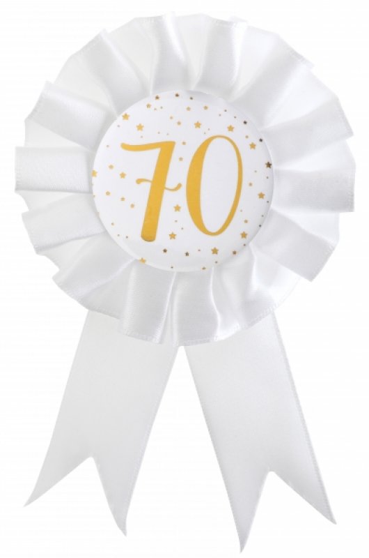 Rosett Vit & Guld 70 år