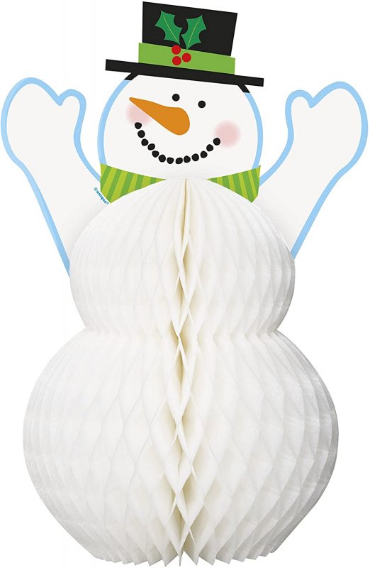 Bordsdekoration till jul - snögubbe 30 cm