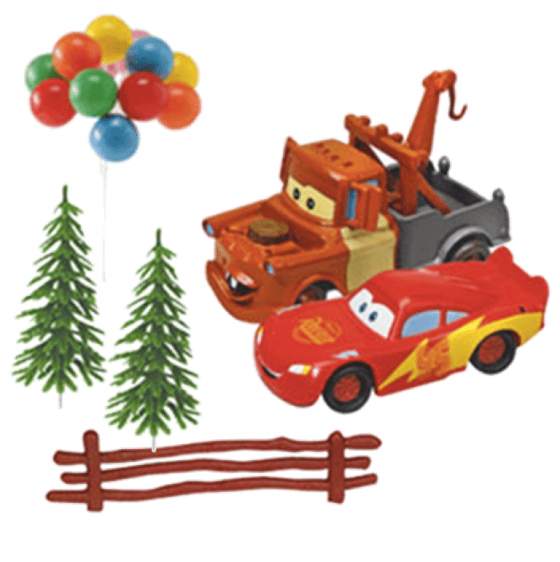 Tårtdekoration Cars / Bilar 6 delar
