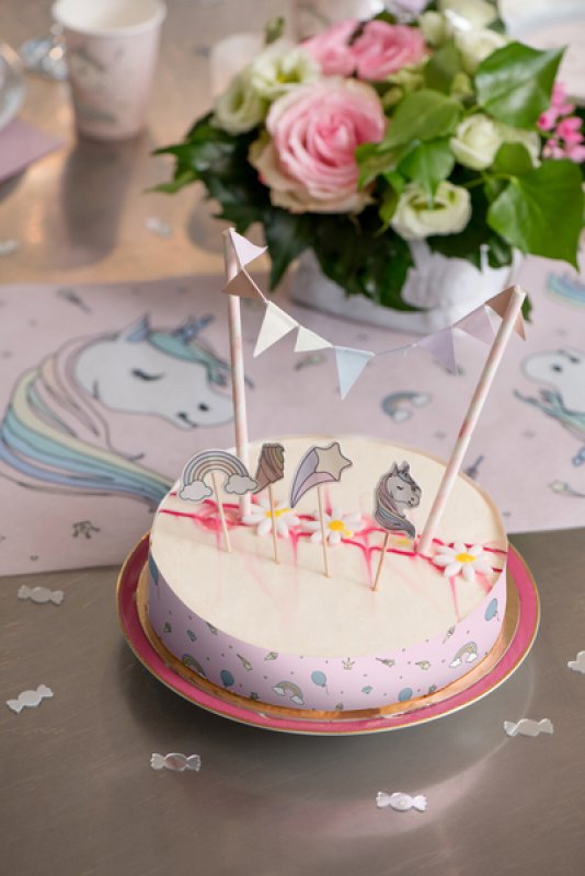 Tårtdekoration Unicorn / Enhörning