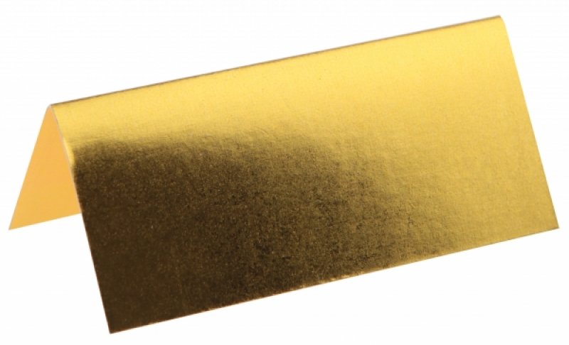 Bordsplacering metallic guld 10-pack