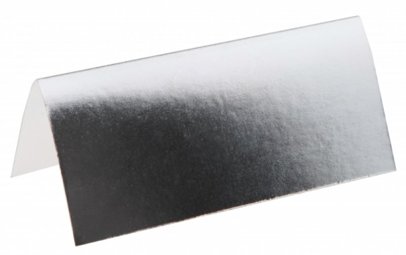Bordsplacering metallic silver 10-pack