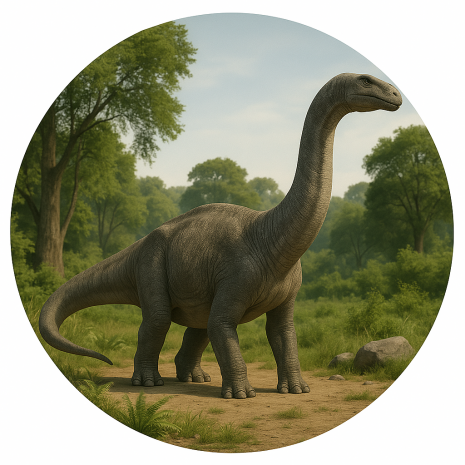 Dinosaurie Brontosaurus Tårtbild